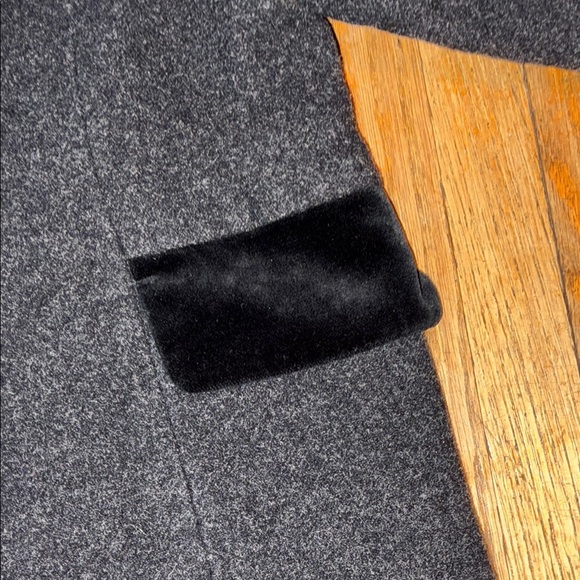 GAP Black and Pink Tailored Pea Coat Mid-Length - Picture 4 of 9